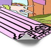 Shelby, Lady in Lila en Lavender uit de jaren dert Poster (Hoek)