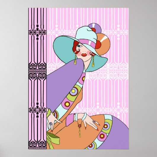 Shelby, Lady in Lila en Lavender uit de jaren dert Poster (Voorkant)