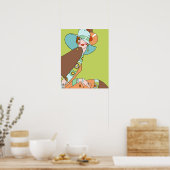Shelby, Lady uit 1920 in Kiwi en Brown Poster (Keuken)