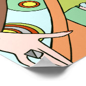 Shelby, Lady uit 1920 in Kiwi en Brown Poster (Hoek)