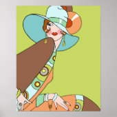 Shelby, Lady uit 1920 in Kiwi en Brown Poster (Voorkant)