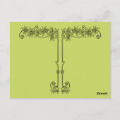 Shelby, Lady uit 1930 in Kiwi en Brown Briefkaart (Achterkant)