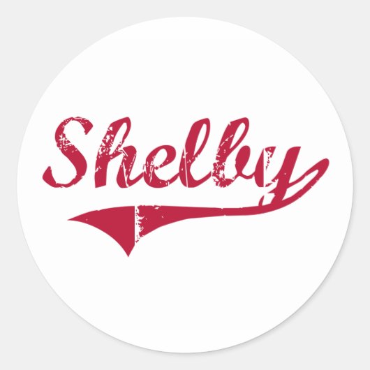 Shelby Mississippi Classic Design Ronde Sticker (Voorkant)