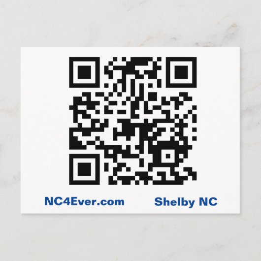 Shelby NC Briefkaart (Voorkant)