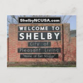 Shelby NC Briefkaart (Voorkant)