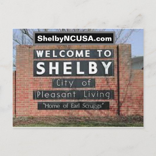 Shelby NC Briefkaart (Voorkant)