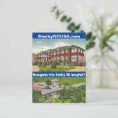 Shelby NC Historic Briefkaart (Staand voorkant)