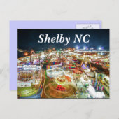 Shelby NC Huis van Cleveland County Fair Briefkaart (Voorkant / Achterkant)