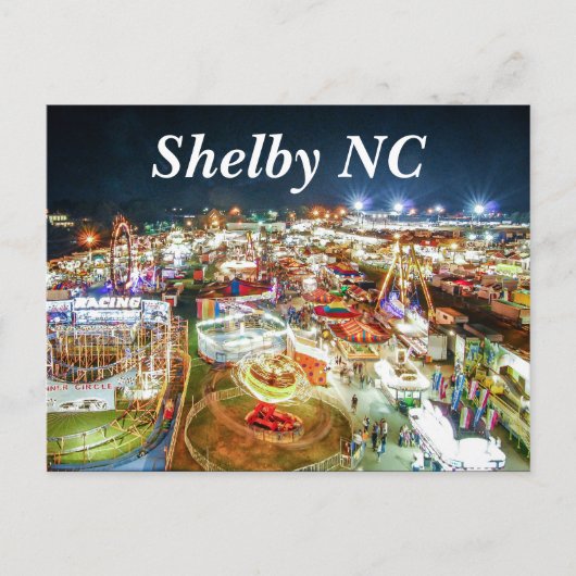 Shelby NC Huis van Cleveland County Fair Briefkaart (Voorkant)
