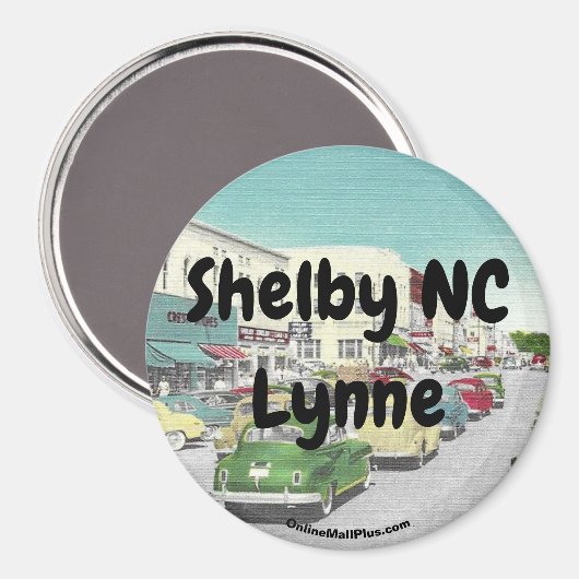 Shelby NC Lynne Magnet (Voorkant / Achterkant)
