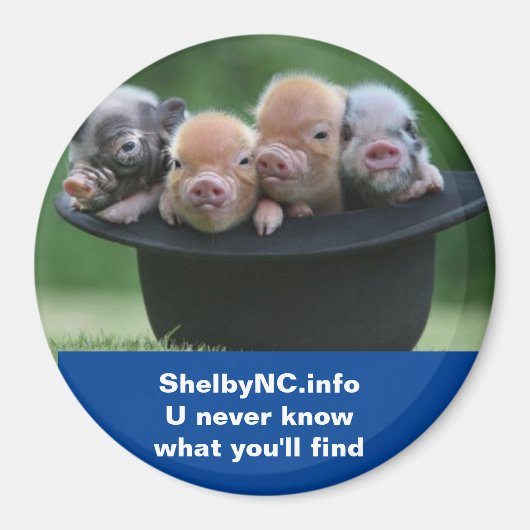 Shelby NC magneet (Voorkant)