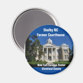Shelby NC Voormalig gerechtshof van Cleveland Magneet (Voorkant / Achterkant)