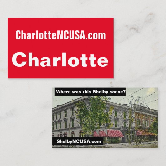 Shelby scenes visitekaartje (Voorkant / Achterkant)