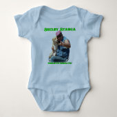 Shelby Stanga Blue Baby Creeper Romper (Voorkant)