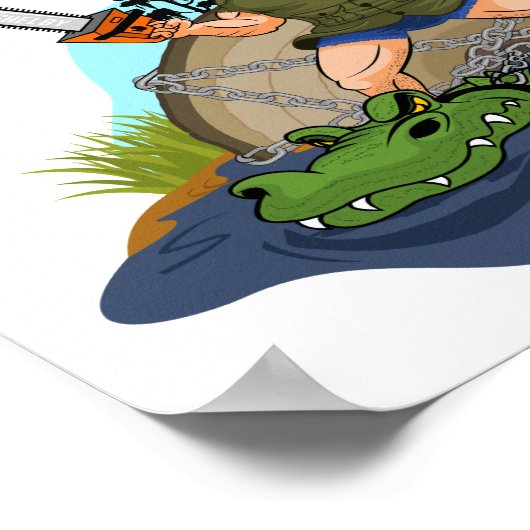 Shelby The Swamp Man - Hier gaan we Paw Paw Poster (Hoek)