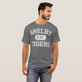 Shelby - Tigers - High School - Shelby Michigan T-shirt (Voorkant volledig)