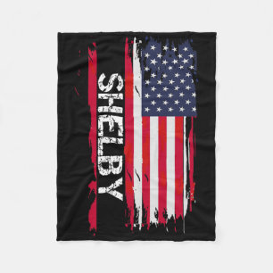 Shelby Vlag Amerika Fleece Deken