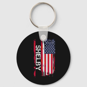 Shelby Vlag Amerika  Sleutelhanger