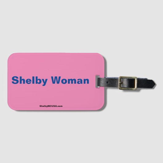 Shelby Woman Bagagelabel (Voorkant (horizontaal))