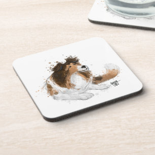Sheldon de Sheltie Bier Onderzetter