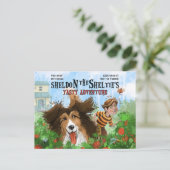 Sheldon de Sheltie Briefkaart (Staand voorkant)