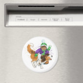 Sheldon de Sheltie en zijn jongen Magneet (Insitu (Vaatwasser))