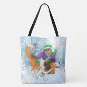 Sheldon de Sheltie en Zijn Jongen Tote Bag (Achterkant)
