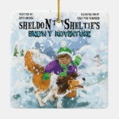 Sheldon de Sheltie Keramisch Ornament (Achterkant)
