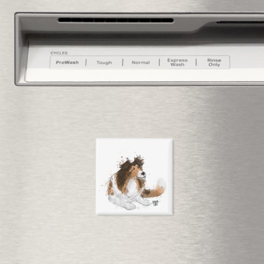 Sheldon de Sheltie Magneet (Insitu (Vaatwasser))