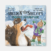 Sheldon de Sheltie Magneet (Voorkant)