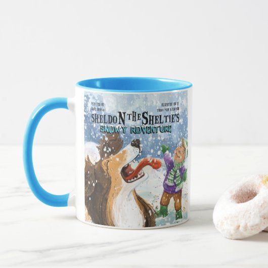 Sheldon de Sheltie Mok (Met donut)