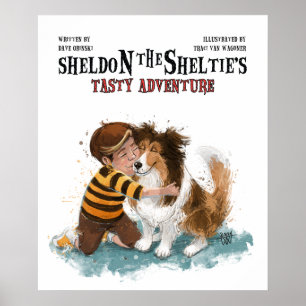 Sheldon de Sheltie Poster