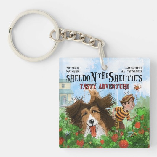 Sheldon de Sheltie Sleutelhanger (voorkant)
