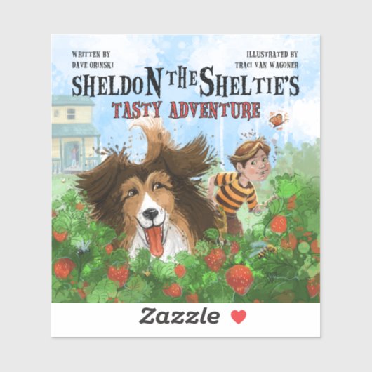 Sheldon de Sheltie Sticker (Vel)