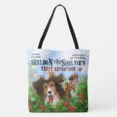 Sheldon de Sheltie Tote Bag (Achterkant)