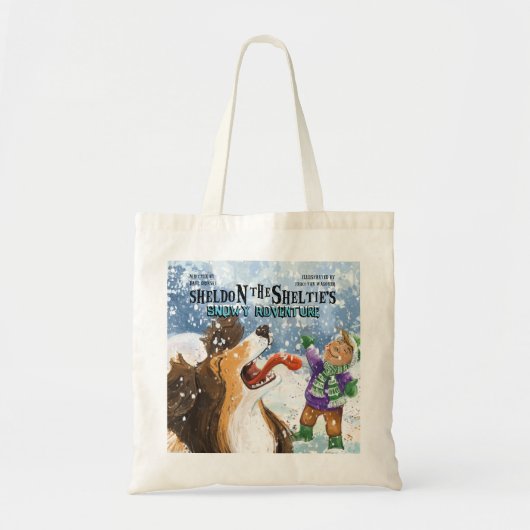 Sheldon de Sheltie Tote Bag (Voorkant)