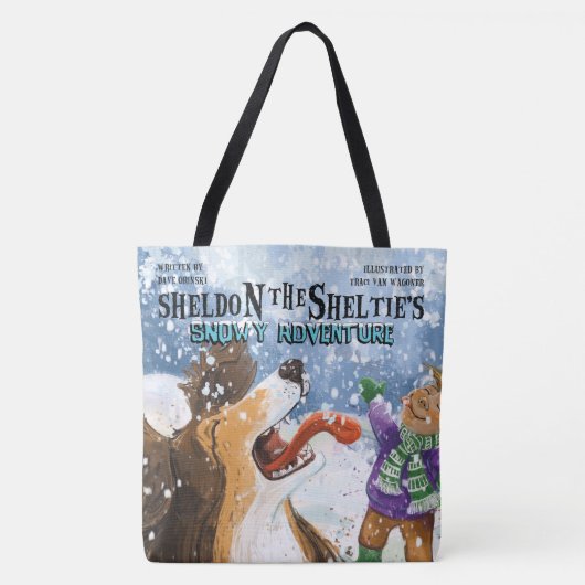 Sheldon de Sheltie Tote Bag (Voorkant)