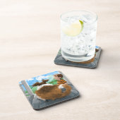 Sheldon en David ontspannen Bier Onderzetter (Rechterzijde)