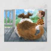 Sheldon en David ontspannen Briefkaart (Voorkant)