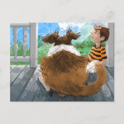 Sheldon en David ontspannen Briefkaart (Voorkant)