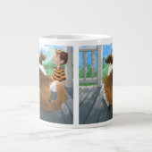 Sheldon en David ontspannen Grote Koffiekop (Voorkant)