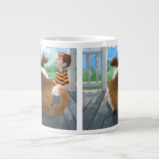 Sheldon en David ontspannen Grote Koffiekop (Voorkant)