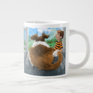 Sheldon en David ontspannen Grote Koffiekop