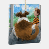 Sheldon en David ontspannen Keramisch Ornament (Rechts)