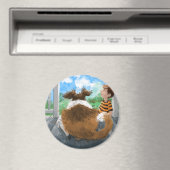 Sheldon en David ontspannen Magneet (Insitu (Vaatwasser))
