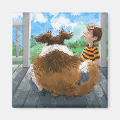 Sheldon en David ontspannen Magneet (Voorkant)