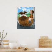 Sheldon en David ontspannen Poster (Keuken)