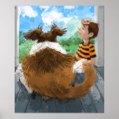 Sheldon en David ontspannen Poster (Voorkant)