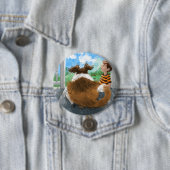 Sheldon en David ontspannen Ronde Button 7,6 Cm (In situ)