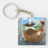 Sheldon en David ontspannen Sleutelhanger (voorkant)